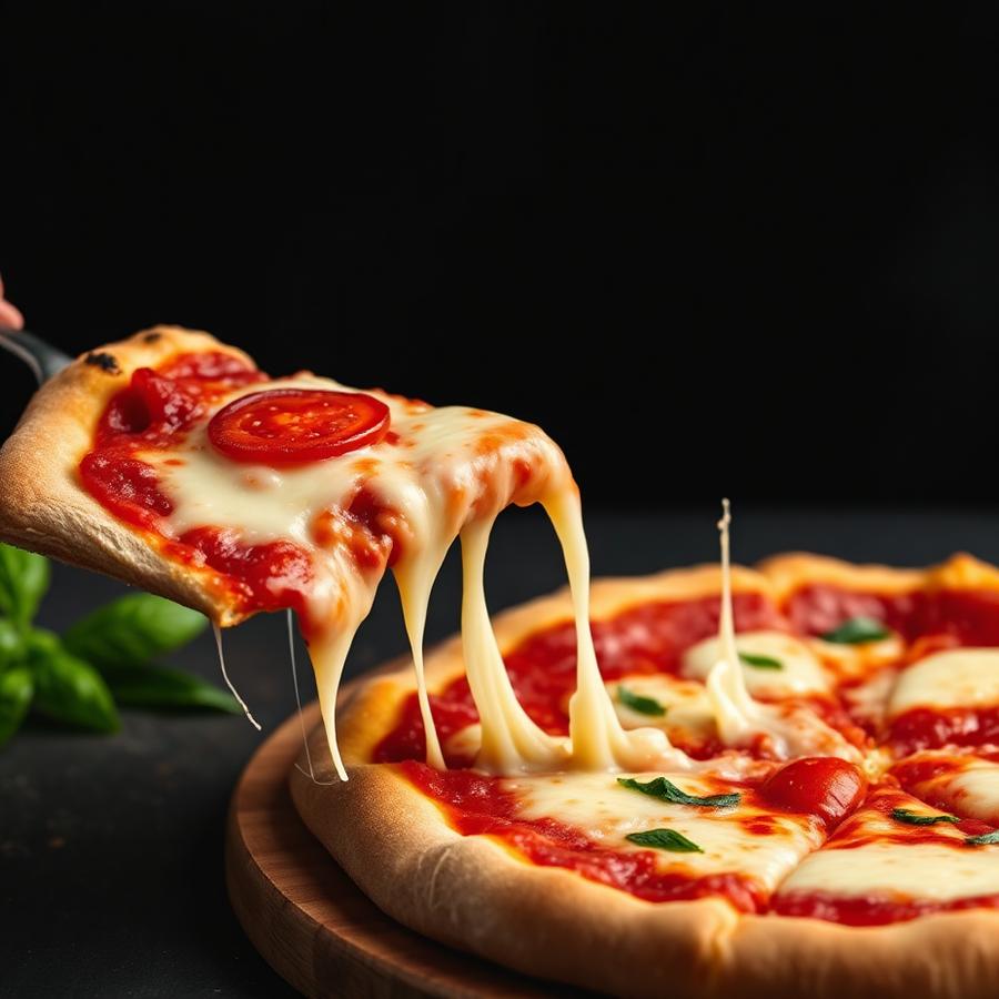 Pizza cheese pull